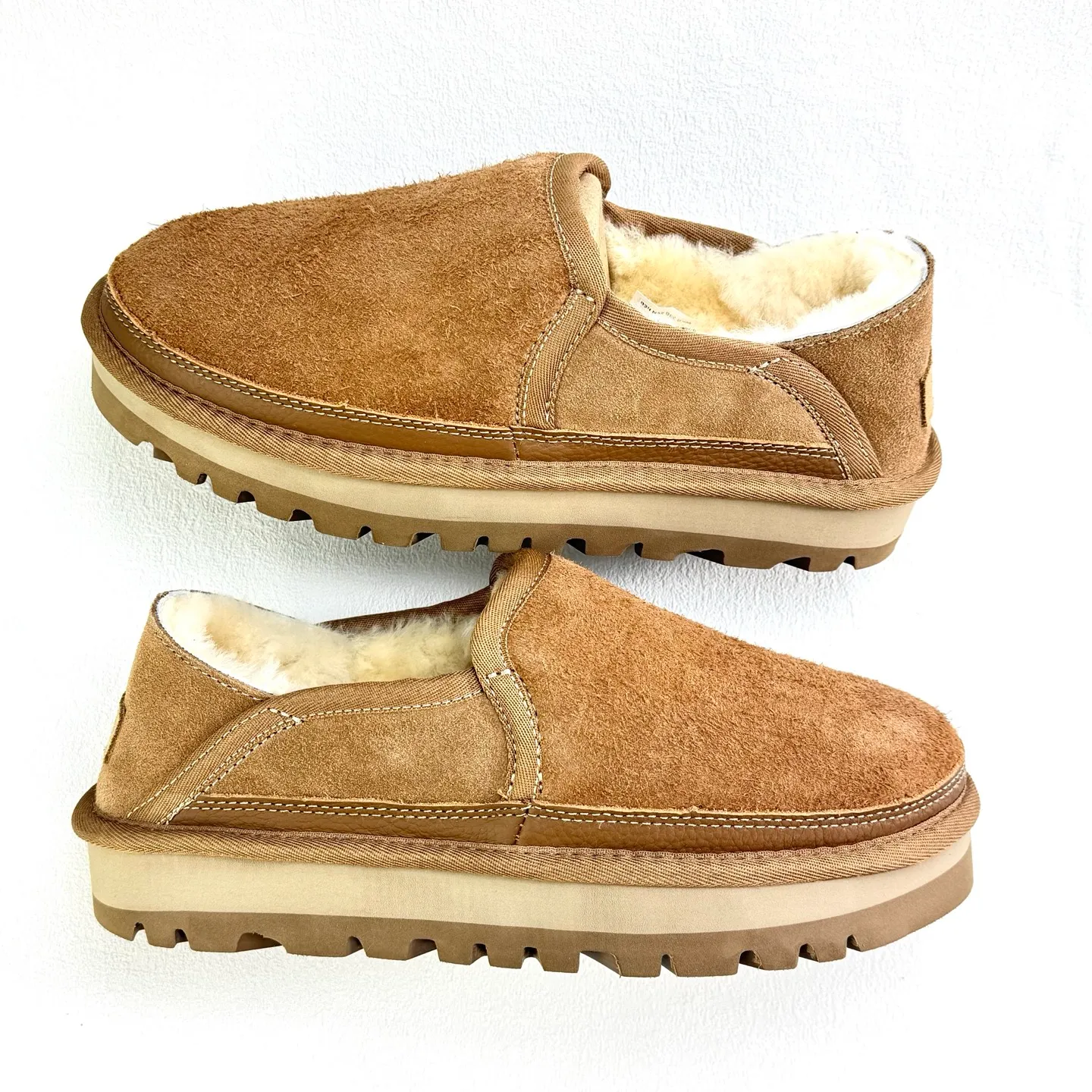 Local 💰480 supports delivery platform operation! Ugg men's slip-on series, cow suede surface with wool lining, warm and comfortable, easy to put on and take off# Size: 39 40 41 42 43 44 45#